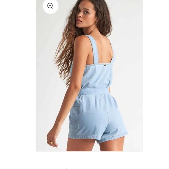 Billabong chambray romper, XS - Picture 2 of 5